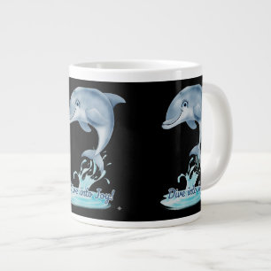 Cute Dolphin Mug – Dive into Joy   Retro Ocean Aes