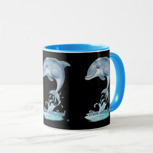 Cute Dolphin Mug – Dive into Joy   Retro Ocean Aes