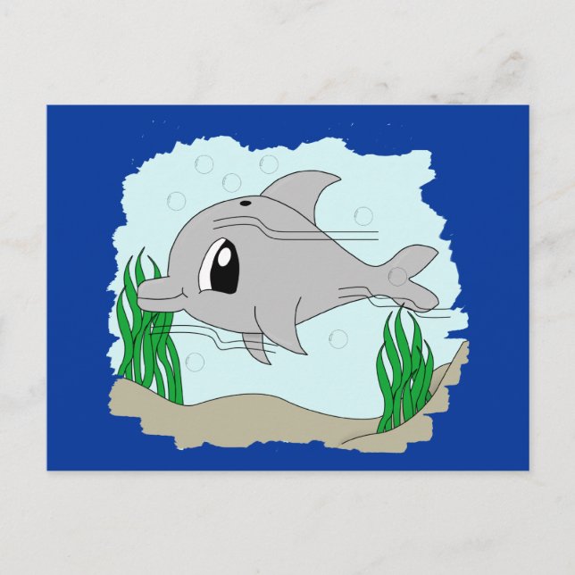 Cute Dolphin Postcard (Front)