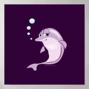 Cute Dolphin Poster
