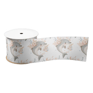 Cute Dolphin Satin Ribbon