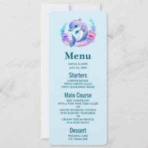Cute Dolphin Sea Creature Invitation