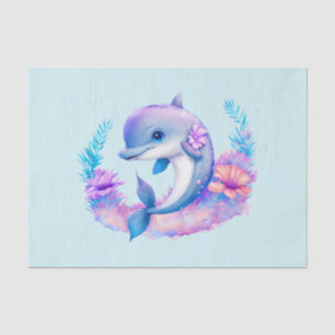 Cute Dolphin Sea Creature Tissue Paper