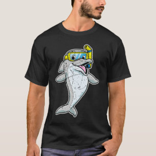 Cute Dolphin Snorkel Whale Sea Animal Cool Men Wom T-Shirt