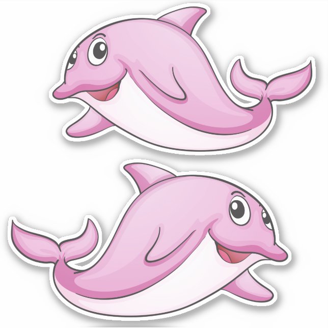 Cute Dolphin stickers (Front)