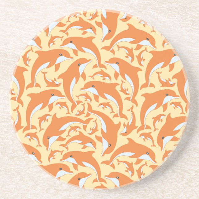 Cute Dolphins Coaster (Front)