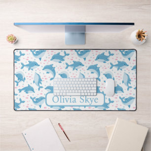 Cute Dolphins Desk Mat