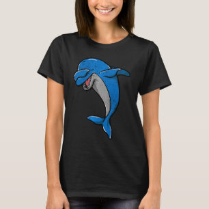 Cute Dolphins Whales Dabbing Dolphin Whale Boys Gi T-Shirt