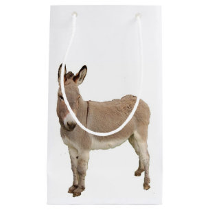 Cute Donkey Burro Photograph Small Gift Bag