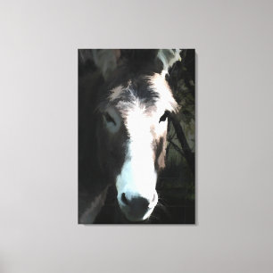 CUTE DONKEY CANVAS PRINT