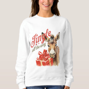 Cute Donkey Christmas Sweatshirt