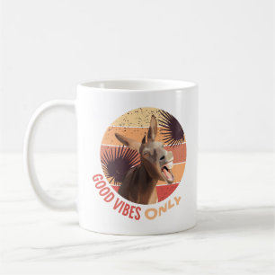 Cute Donkey – Good Vibes Only Coffee Mug