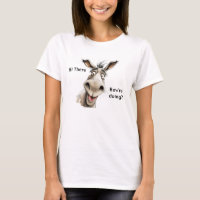 Cute Donkey saying Hi there, how're you doing.