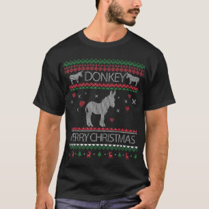 Cute Donkey Ugly Sweater Christmas Holiday Winter
