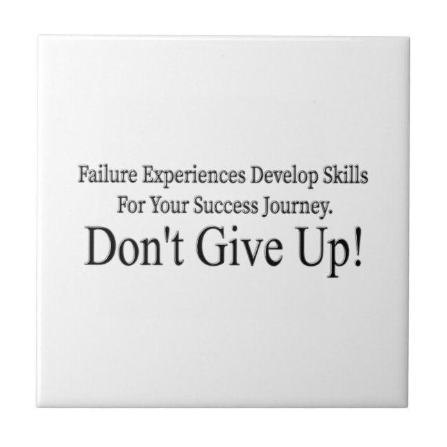 Cute Don't Give Up Design Meant Only For You! T-Sh Tile (Front)