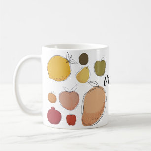 Cute doodle art fruits  collection (PERSONALIZE) Coffee Mug