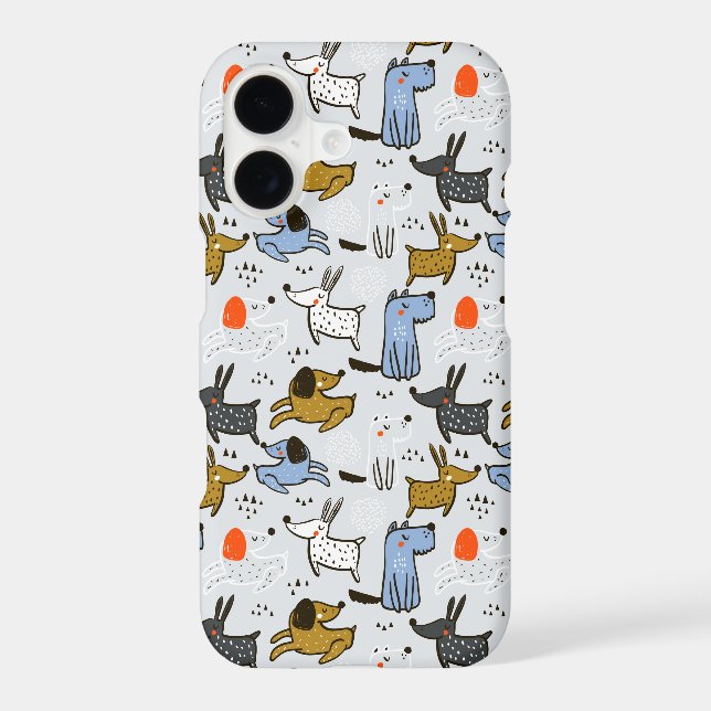 Cute Doodle Dog Pattern Samsung Galaxy S21 Case (Back)