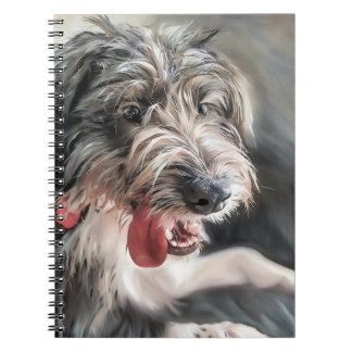 Cute Doodle Dog Spiral Photo Notebook