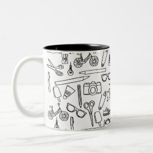 Cute Doodle Drawings Coffee Mug