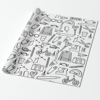 Cute Doodle Drawings Wrapping Paper
