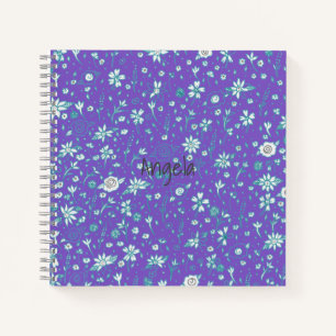 Cute Doodle Flower Notebook Customisable