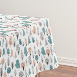 Cute Doodle Forest Pattern Tablecloth