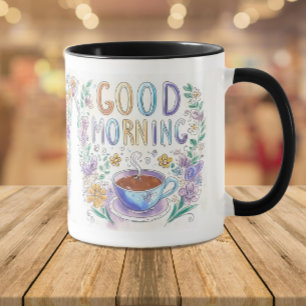 Cute Doodle Good Morning Coffee  Mug