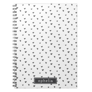 Cute Doodle Heart Pattern Notebook