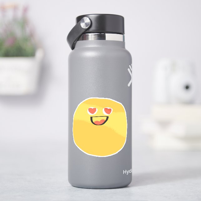  Cute doodle icon smiling facewith heart eyes (HydroFlask)