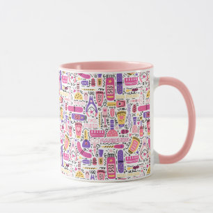 Cute Doodle Manicure Pattern Mug
