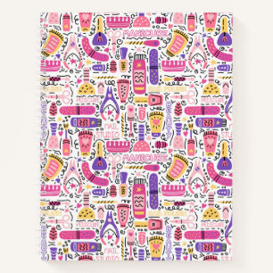 Cute Doodle Manicure Pattern Notebook