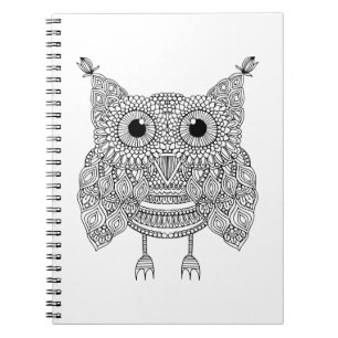 Cute Doodle Owl Notebook