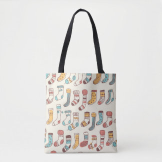 Cute Doodle Socks: Scandinavian Simplicity. Tote Bag