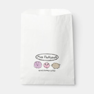 Cute doodle watercolor sheep knitting crochet favour bags
