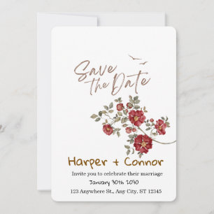 Cute Doodle Wedding Save the Date Invitation