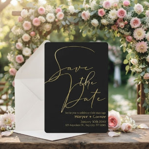 Cute Doodle Wedding Save the Date Invitation