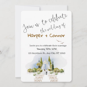 Cute Doodle Wedding Save the Date Invitation