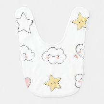 Cute Doodles Baby Bib