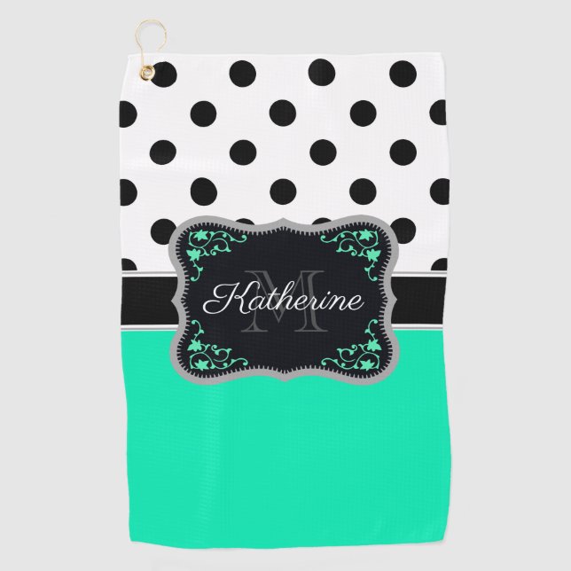 Cute Dots Golf Towel (Front)