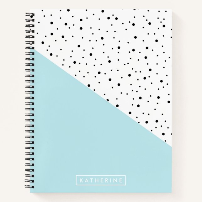 Cute Dots Pattern Notebook (Front)