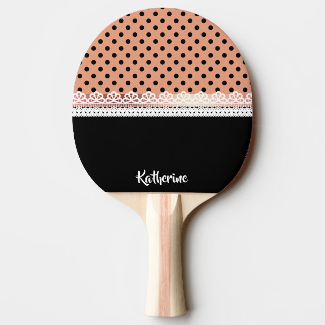 Cute Dots Ping Pong Paddle (Back)