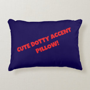 CUTE DOTTY ACCENT PILLOW! DECORATIVE CUSHION