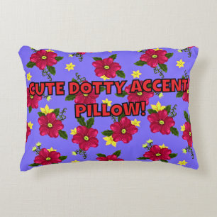 CUTE DOTTY ACCENT PILLOW! DECORATIVE CUSHION