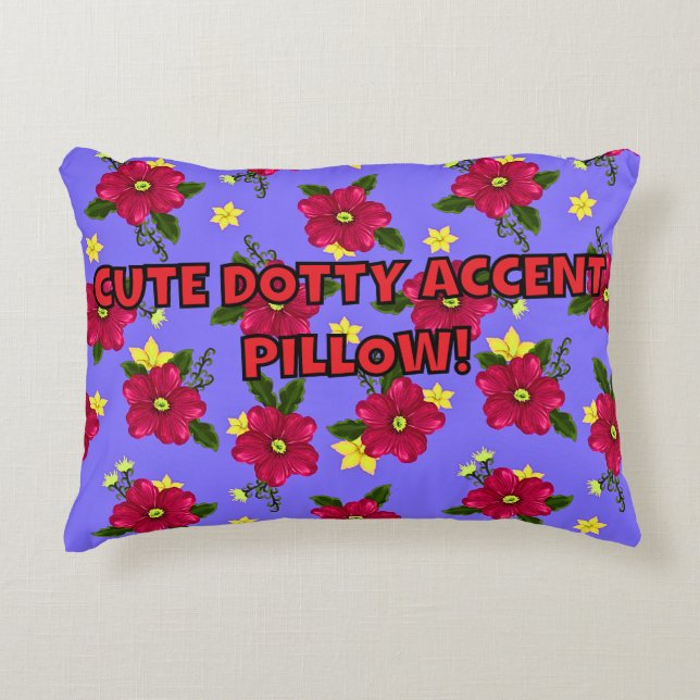 CUTE DOTTY ACCENT PILLOW! DECORATIVE CUSHION (Front)
