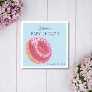 Cute Doughnut Baby Shower Napkin