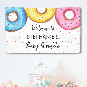 Cute Doughnut Baby Sprinkle Banner