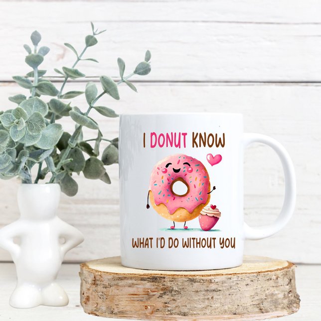 Cute Doughnut Bridesmaid Proposal Mug (Donut Know Mug)