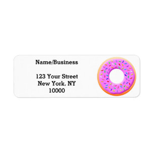 Cute Doughnut Drawing With Sprinkles