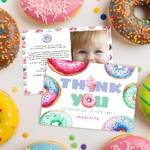 Cute Doughnut Girl Custom Message Kids Birthday Ph