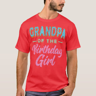 Cute Doughnut Grandpa Birthday Girl Sweet Family T-Shirt
